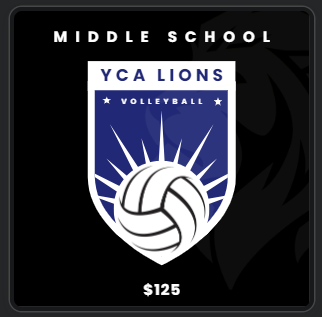 Middle School Volleyball announcement