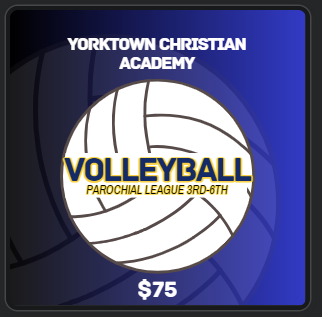 Parochial Volleyball announcement